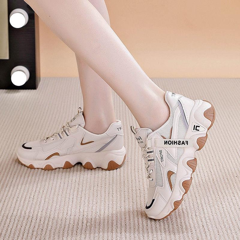 Daddy Shoes Women's Sports Casual All-match Thick-soled Height-increasing Mesh Shoes