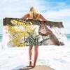 Cute Squirrel Beach Towel Oversized Quick Dry Wild Animal Bath Towels Soft Microfiber Lightweight Pool Towel for Swim Spa Sport