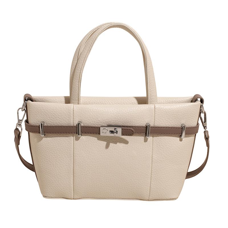This Year's Popular Fashion Temperament Business Commuter Style Portable Bucket Bag High Texture Casual Versatile Messenger Bag Women