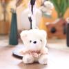Cute Dress Up Bear Stuffed Bear Pendant Plush Keychain Small for Bag Backpack