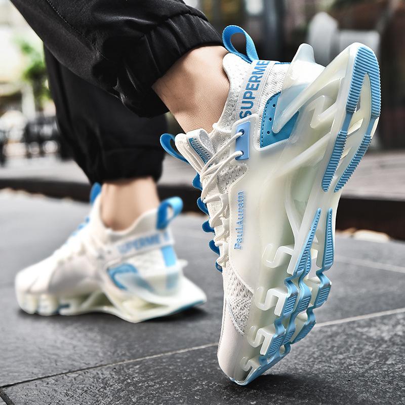 Stor Storlek 46 Blad Löparskor Trendiga Andningsbara Vardagliga och Nya De Nya