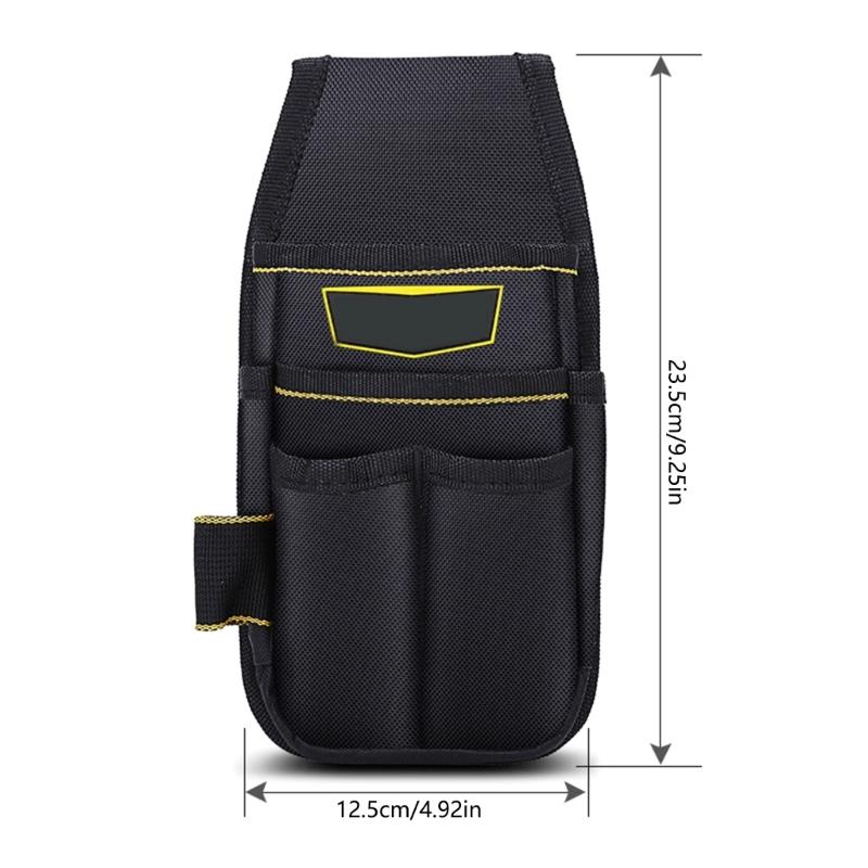 Travel Friendly Tool Bag for Garage Tool Canvas 18Pocket Tool Belt Functional Electrician Tool Bag for Various Project