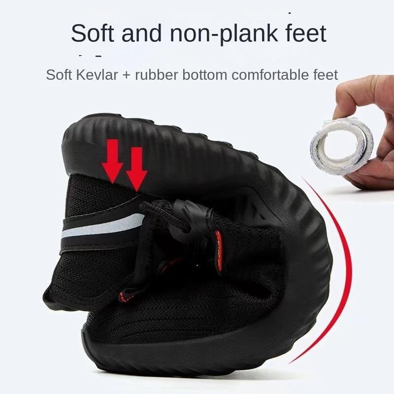 Labor Insurance Shoes Men's Protective Shoes Deodorant, Smash-proof and Puncture-proof Steel Baotou Safety Shoes
