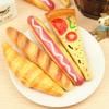 4pcs Creative Students Learning Stationery Simulation Pizza Ballpoint Pen Black Refill Hot Dog Bread Pen Funny and Interesting