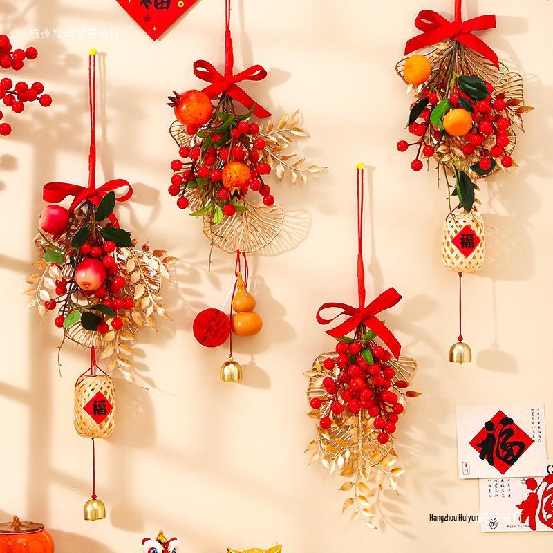 Housewarming Door Hanging: New Home Fortune Fruit String for Indoor Living Room Decor, Adds Birthday Atmosphere