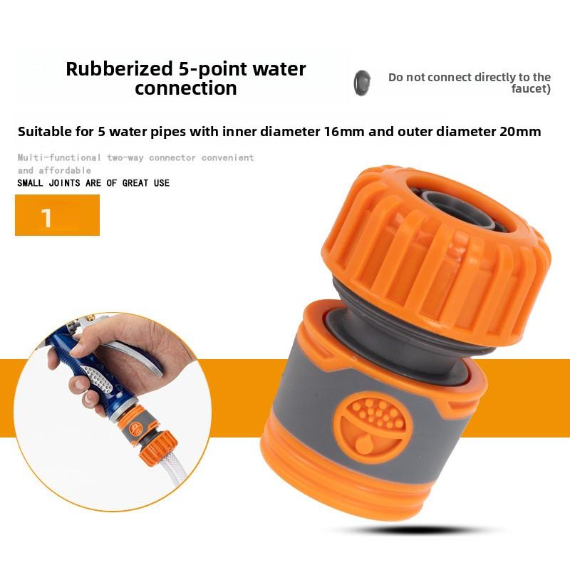 Szybkozłącze węża ogrodowego 1/2 3/4 1 Cal złączka rurowa Stop złącze wody 16/20/32mm naprawa wspólnego System nawadniania
