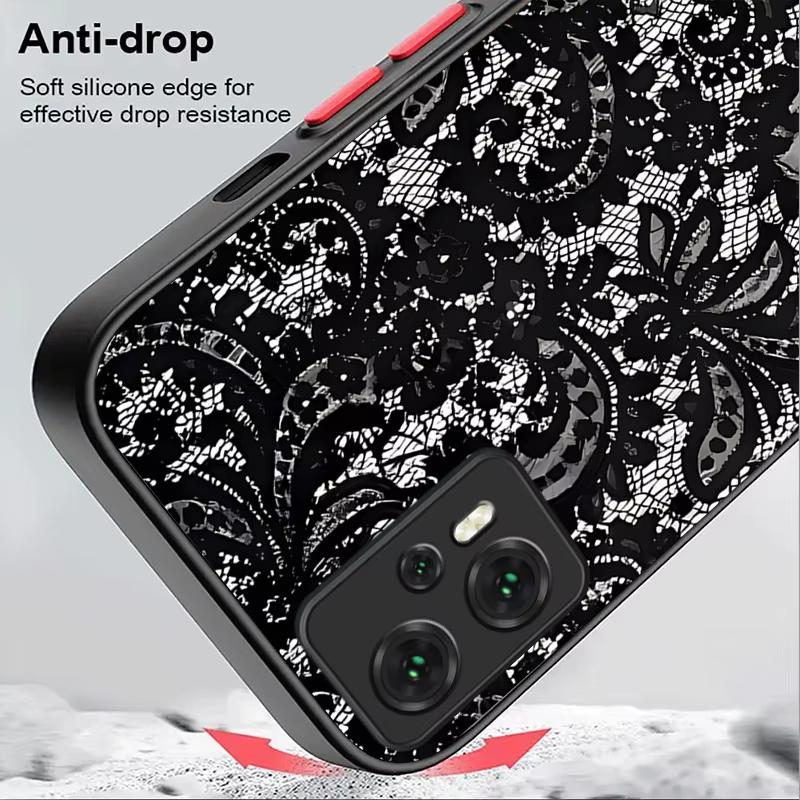 Vintage Lace Floral Pattern Phone Case For Xiaomi Mi 15 T Pro 14T 13T Mi 17 Pro 15 14 13 12 11 Lite 5G Shockproof Cover