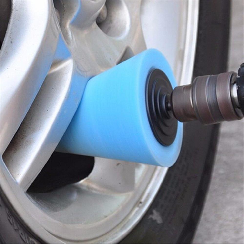 Auto Wheel Polishing Sponge Used for Electric Drill 3inch/ 4inch Burnishing Ball Polishing Cone Car Hub Buffing Sponge