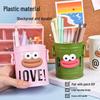 Creative Retro Small Bucket Pen Holder for Desk Office Stationery