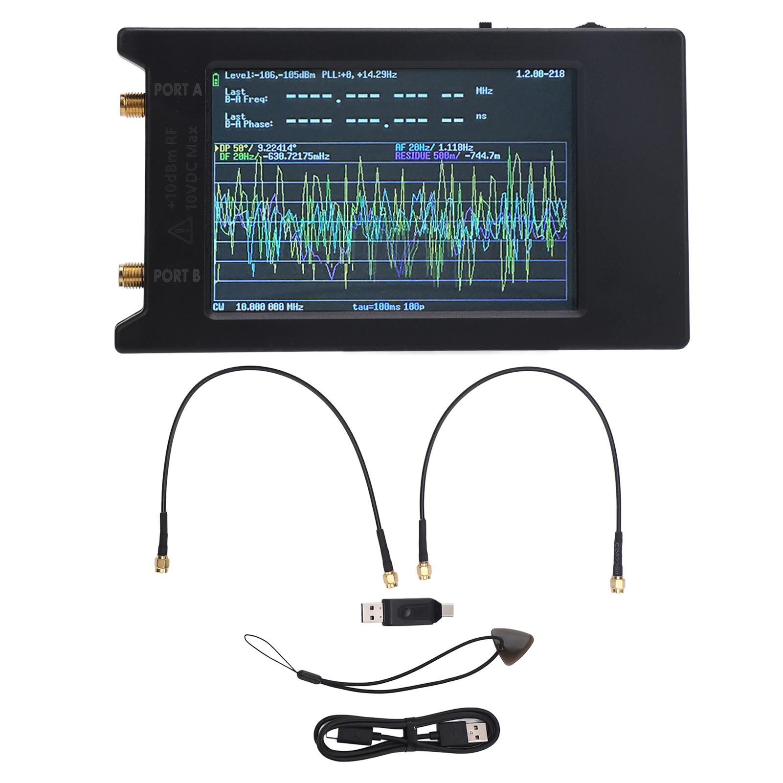 

Portable Phase Frequency Analyzer Sensitive 4in Touch Screen 1MHz to 290MHz for Hardware Oscillator