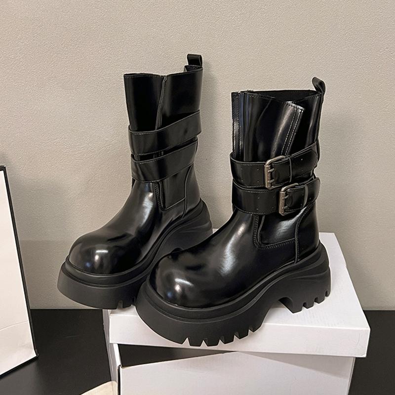 

Женские ботильоны на платформе, на высоком каблуке, модная кожаная обувь, зимние ботинки челси, дизайнерские ботинки на каблуке, готические женские ботинки 40