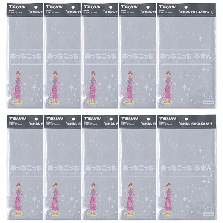 

от Teijin Acchi Kocchi Большая серая наклейка с оригинальным логотипом [Набор 10 шт.] Салфетка для посуды, Размер, + серый