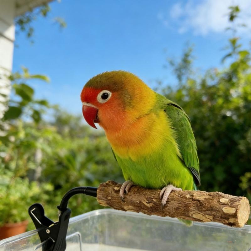 Adjustable Bird Training Perch With Easy Mounting Clip On Design for Cage Table Bird Standing Perch Cage Accessories