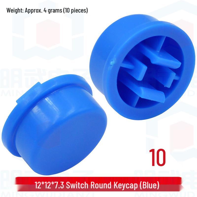 Mingwu Electronics Colorful Round Keycap Switch Caps - B3F Plastic Accessories