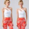 Foreign Trade New Summer Cross-Border Sexy Sloping Shoulder Yoga Vest Sports Running Fitness Yoga Clothes Set With Chest Pad
