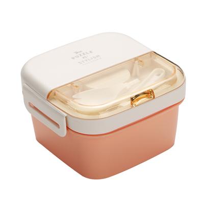 MeyJig Compartmental Lunch Box Microwavable Bento Box Leakproof Eco-Friendly Food Container 1100ml