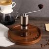 VKCHEF Portable Coffee Grinder with Stainless Steel Mortar and Metal Blades, Grinds Coffee Beans, 6-Degree Adjustment, Compact, Rapid Grind,