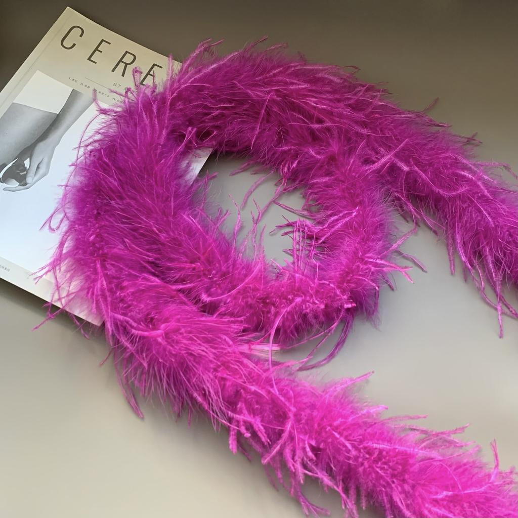 Colored Feather Strips, Ostrich Hair, Top Strips, Dance Costumes DIY Decorative Materials, Clothing Accessories