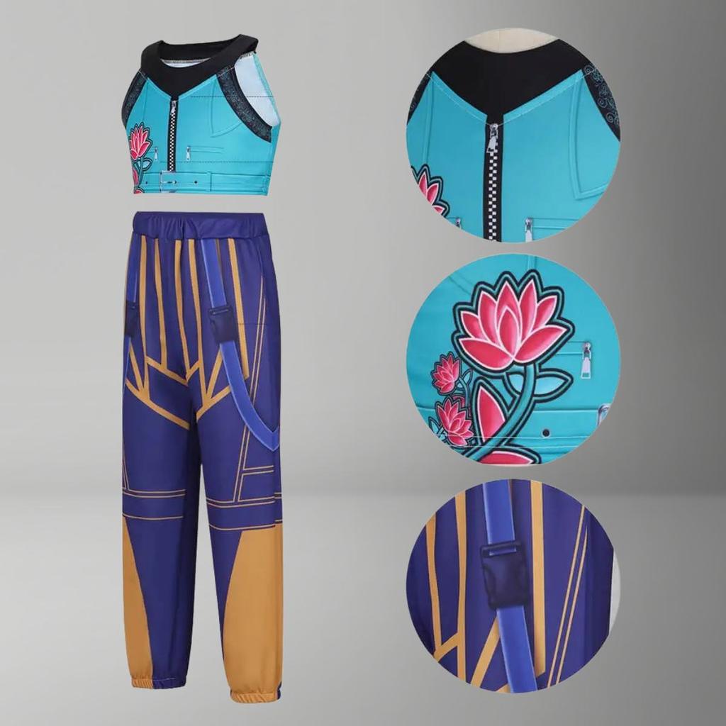 K-Pop Demon Hunters Cosplay Costumes Zoey Mira Rumi Op Pants Dress Dancer Dress Up Halloween Cosplay Outfits Set