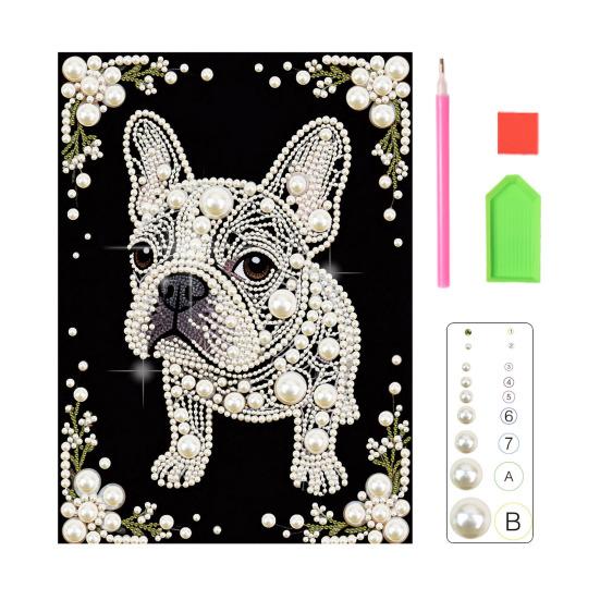 

Faux Pearl Painting Kit 3D Pearl Painting Art Craft Animal Designs DIY Mosaic Wall Art Craft Kit for Adults Home Office Bedroom Decor S
