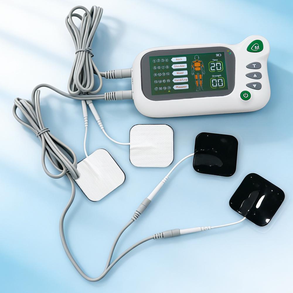 Dual Output TENS/EMS Massage Stimulator: Full-Body Muscle & Meridian Therapy