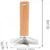 Kitchen Multi-Purpose Meat Mincer - Wooden Handle Food Masher, Sturdy for Meat, Potatoes, Chicken, Ideal for Home Kitchen and Restaurant Use