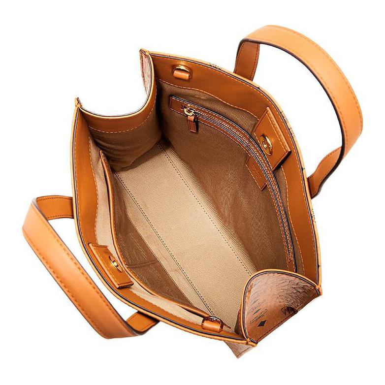 New MCM Visetos Coated Canvas Tote, One Shoulder Handbag, Men's Unisex MMTCSKC03CO001