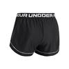 Under Armour Solid Color Training Shorts With Letter Print Women Shorts Black 1366938-002