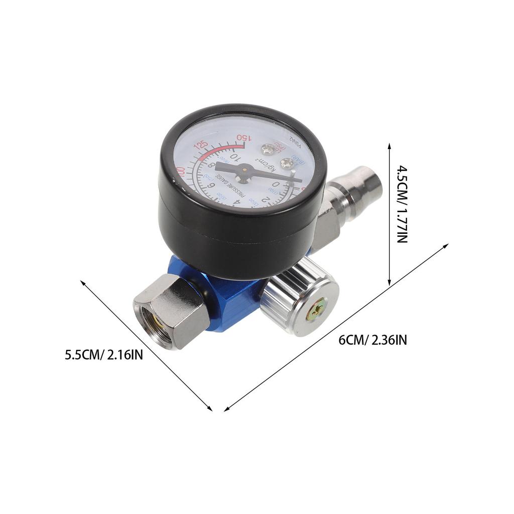 Spray Gun Pressure Regulator Inline Air Compressor Oil-Water Separator Precise Air Pressure Control Paint Sprayer Gauge