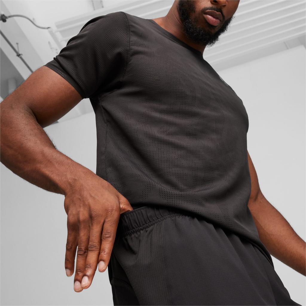 Puma Tmc Hustle Ultraweave Comfortable Running Sports Fashion Solid Color Shorts Men shorts Black 525457-01