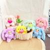 Bag Hanging Rabbit Plush Keychain Big Ear Car Key Ring Cartoon Bunny Doll Pendant  Backpack