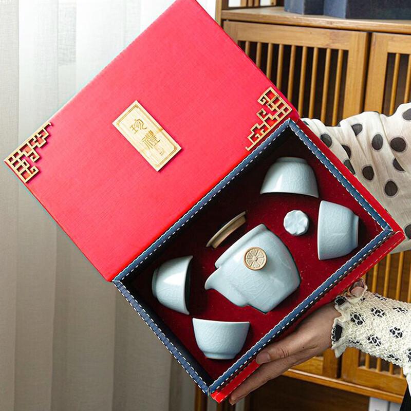 

Ru Kiln Ceramic Gongfu Tea Set Gift Box