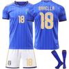 2026 FIFA Wereldbeker Italië Voetbalshirt voor Kinderen en Volwassenen RAFA BARELLA #18