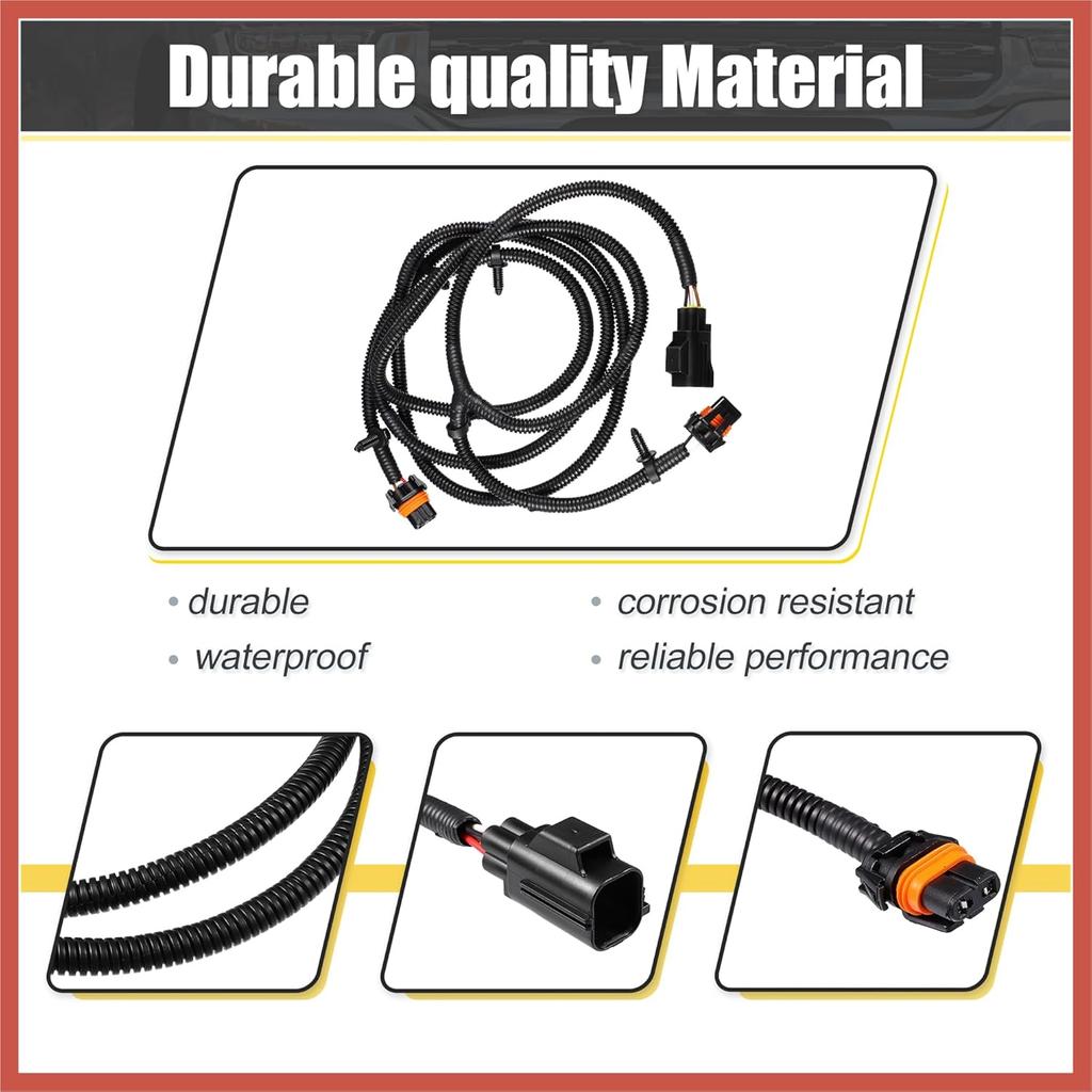 ACROPIX Fog Light Jumper Wiring Harness for Dodge for Ram 3500 2010 for Ram 2500 3500 4500 5500 2010-2018 Replace 68046303AC Car Parts