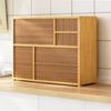 Household Bamboo Sundries Box Rack with Drawer Kitchen Storage Rack Multifunctional Multi-Layer Seasoning Dishes Storage Cabinet