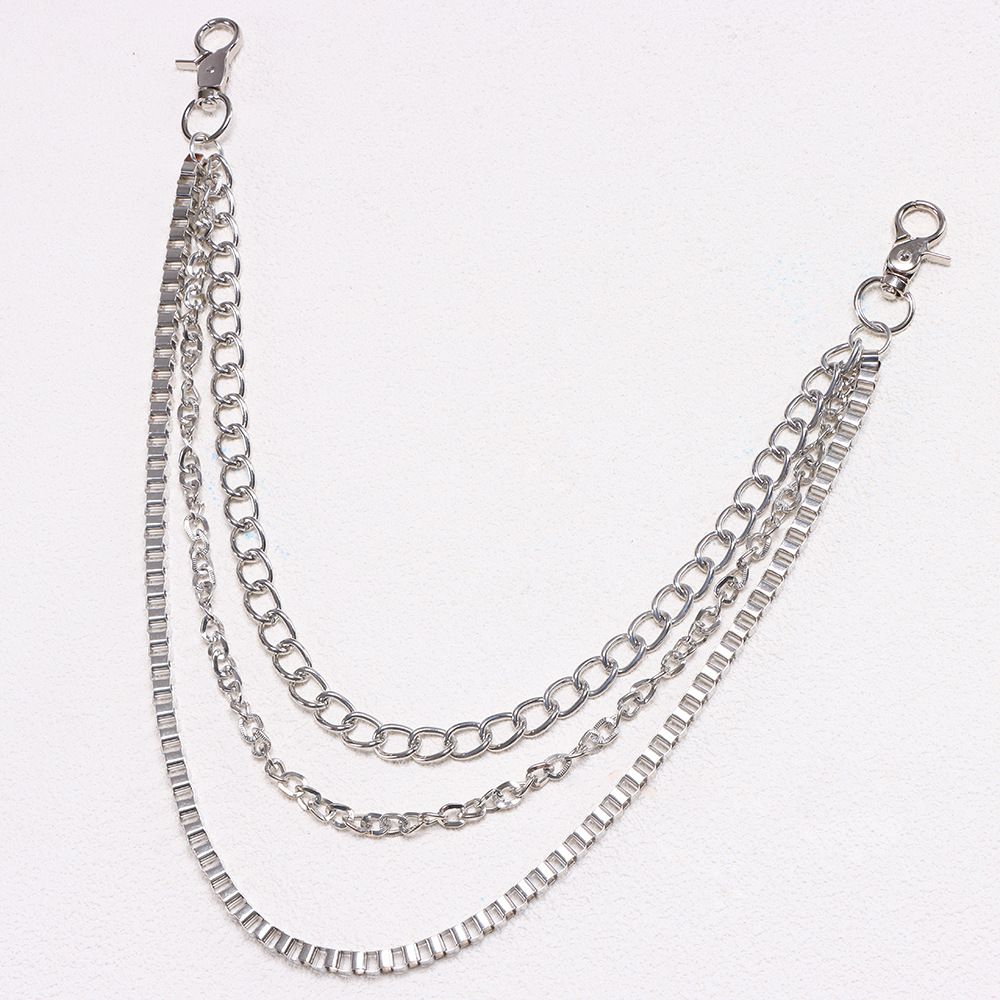 1pc Men's Fashion Punk Style Minimalist Stainless Steel Pant Chain Accessory for Daily Wear