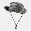 Camouflage Bucket Hat Men Women Sun Protection Outdoor Hiking Fishing Wide Brim