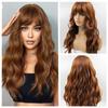 Μακριές καφέ Ombre συνθετικές περούκες για γυναίκες Φυσικά μαλλιά κυματιστές περούκες μεσαίου μέρους Γυναικεία περούκα Cosplay ανθεκτικές στη θερμότητα περούκες από ίνες