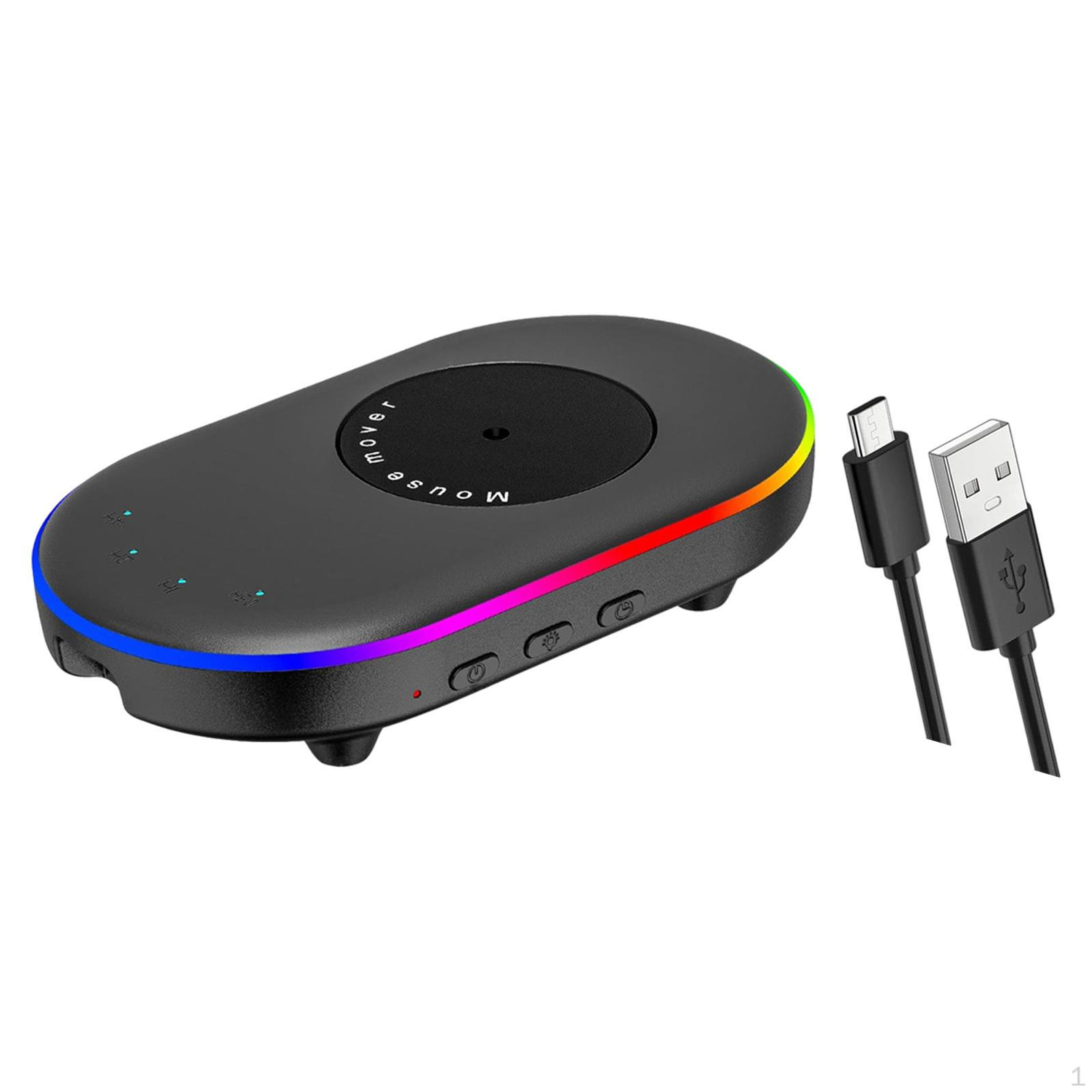 

Jiggler Mouse, Practical, Durable, Portable, Stable And Quiet, Keeps Your Computer Running for Black