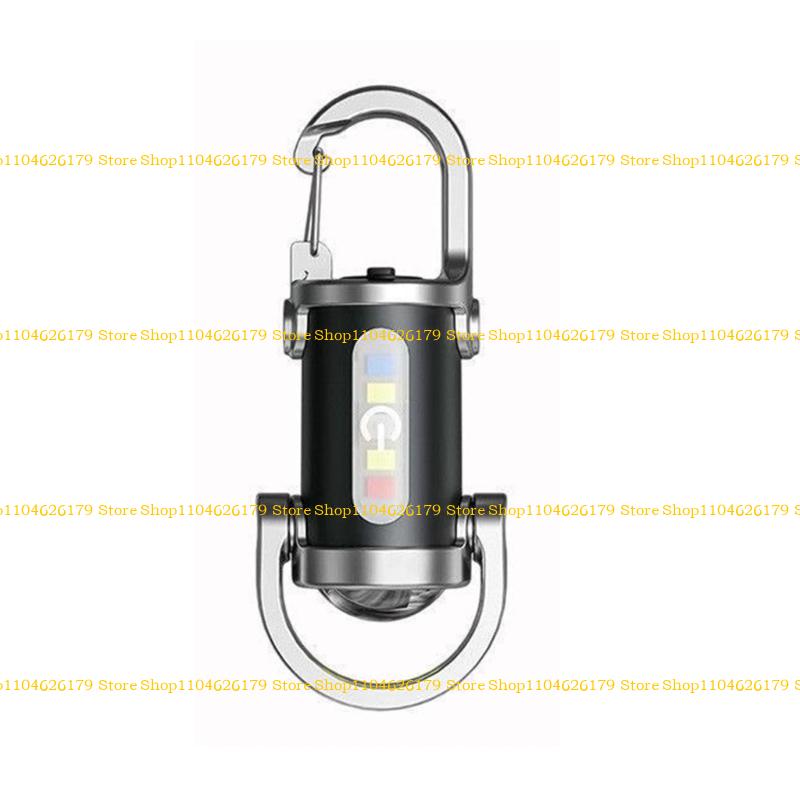 A1A2 Bright LED Small Keychains Lamp Outdoor Camping Emergencies Charging Flashlights for Hiking Emergencies Use