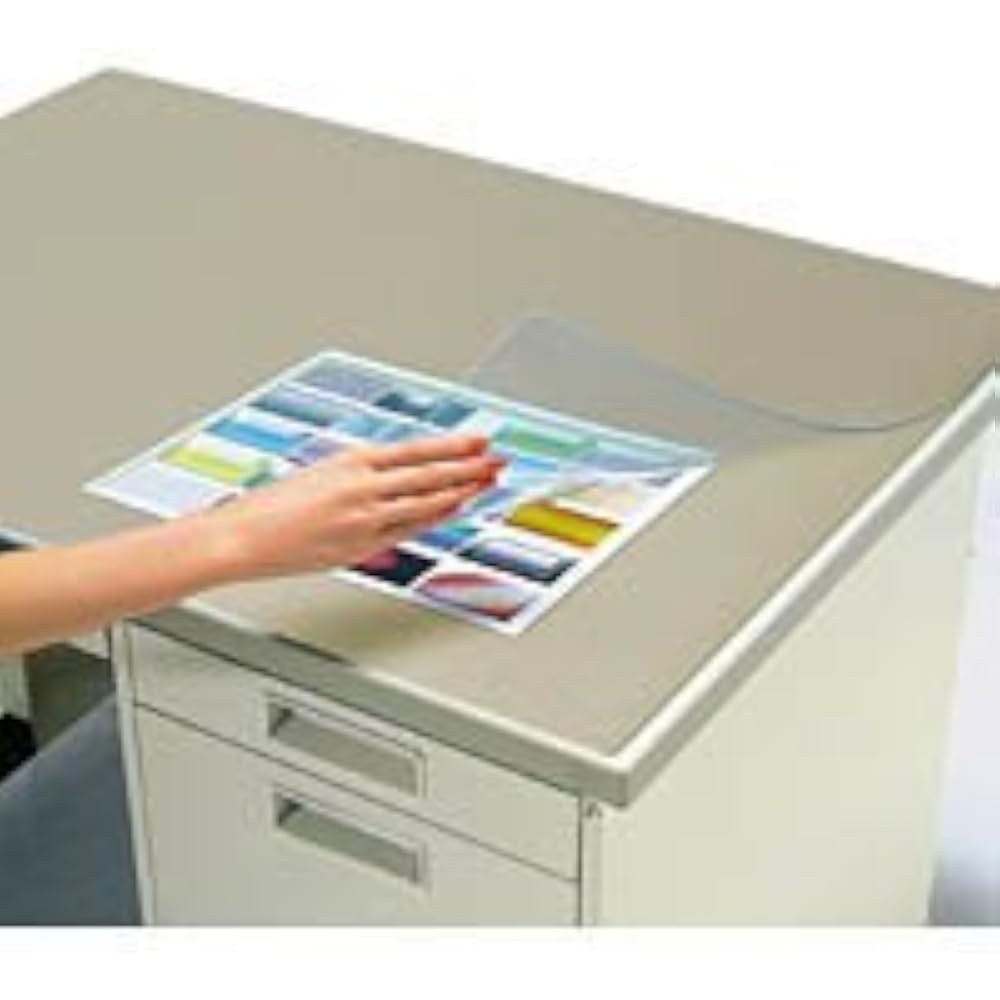 Kokuyo Desk Mat Soft Recycled Olefin Clear W with Underlay MA-817NM