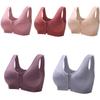 Women's Front Zipper Plus Size Bra Vest Style Bra