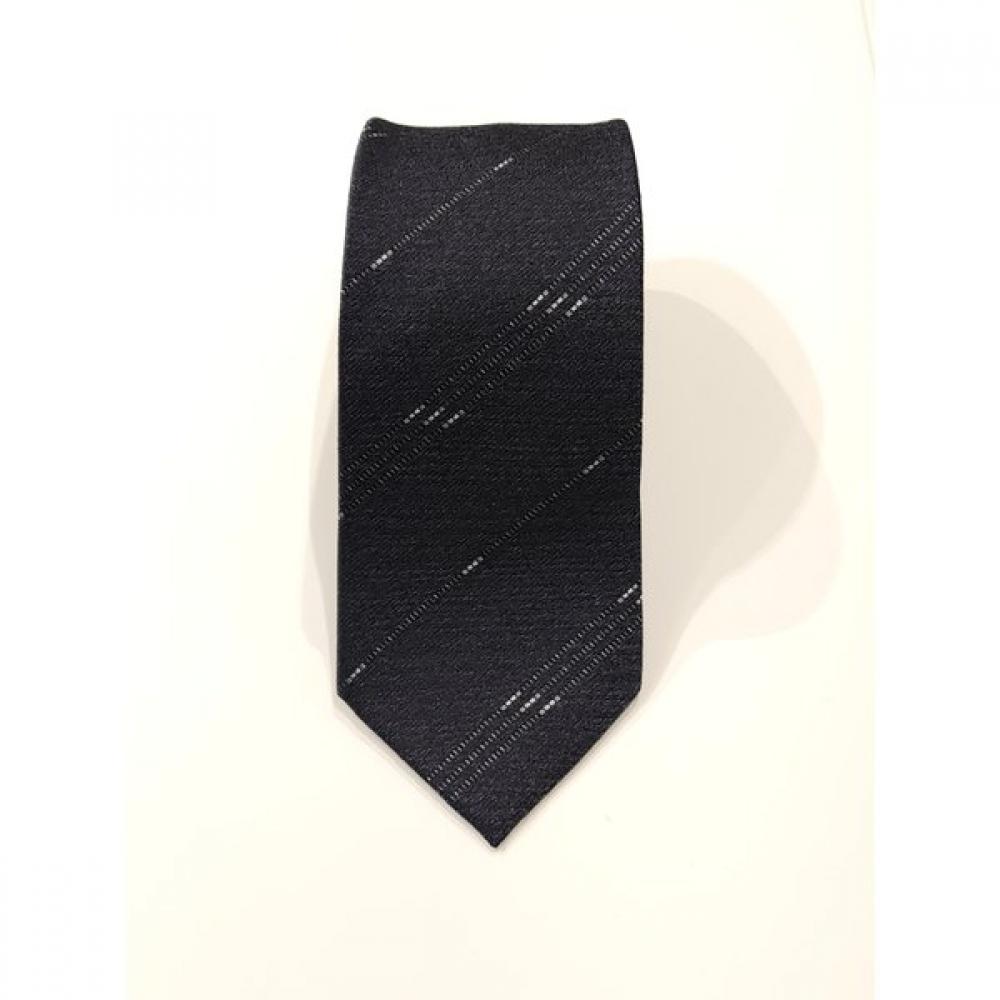 Daks Silk Blend Regimental Slim Tie Gray Dmg1acf1278g1