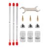 11Pcs 0.3mm 0.5mm 0.8mm Airbrush Needle Kits Fittings Professional Mini Wrench