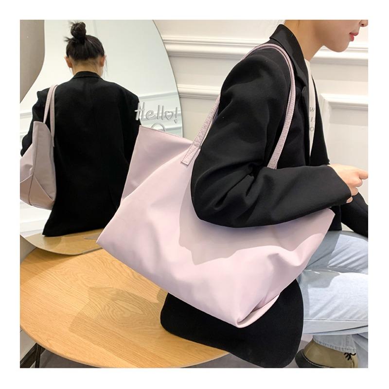 Pendlertasche fürs Klassenzimmer, Canvas-Tasche, wasserdicht, Nylontasche, große Tasche, lässig, Damen, großes Fassungsvermögen, Umhängetasche