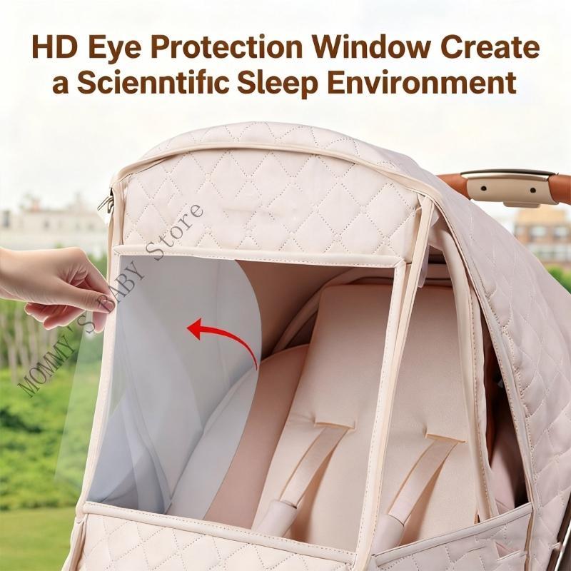 H3CD Easy installs Baby Strollers Weather Protector Rainproof Wind Cover Accessories