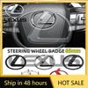 2026 Hot Interior Stickers ABS 3D Car Steering Wheel Cover Sticker Badge Decoration Auto Accessories For CT200H ES Fsport