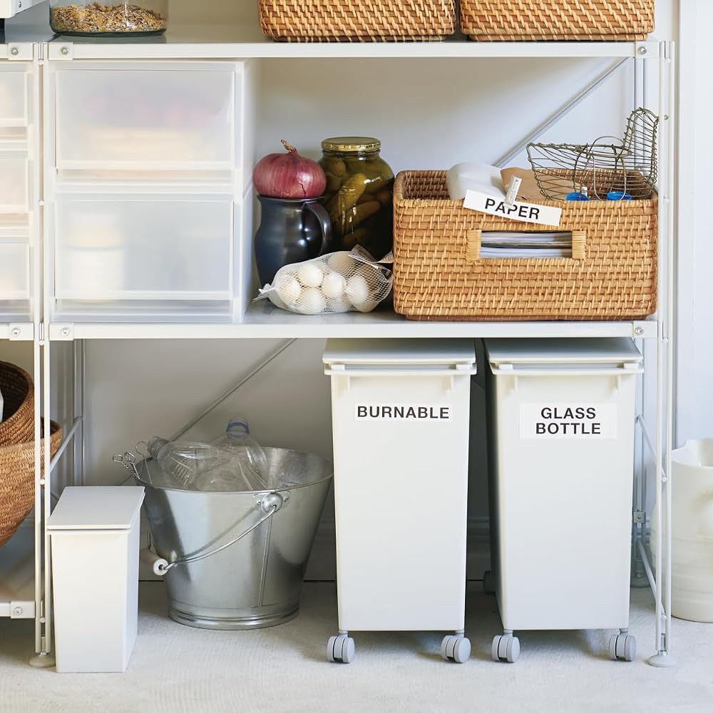 MUJI Stackable Rattan Rectangular Basket - Medium V Approx. W35 X D36 X H16cm 18021833 Basket