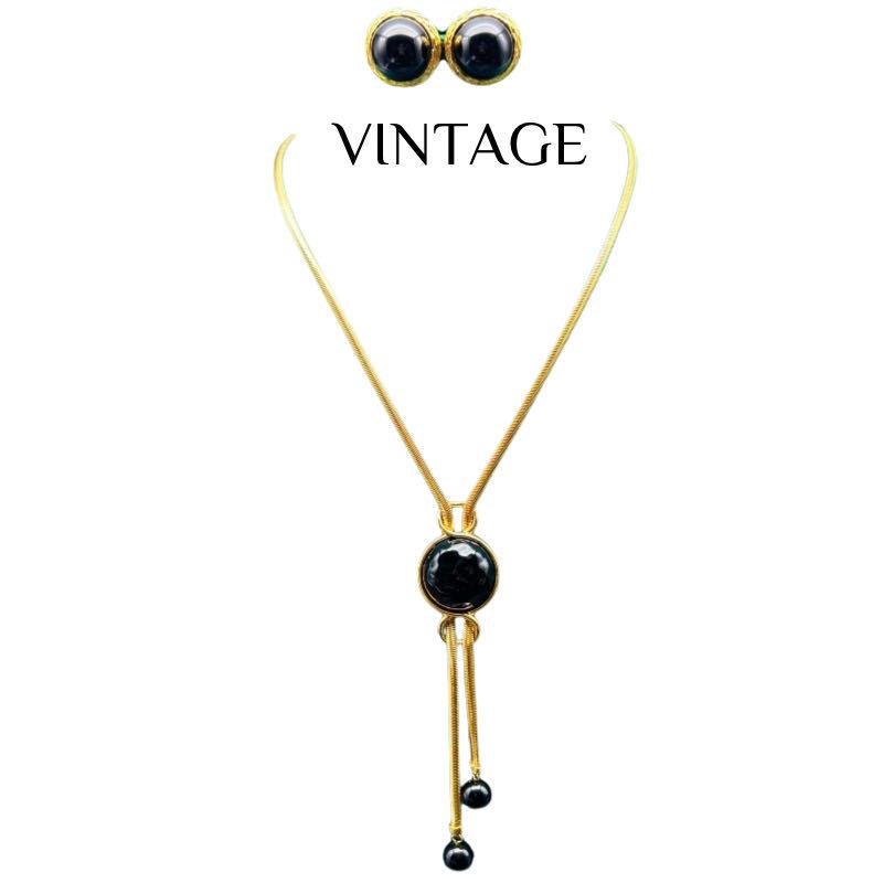 

Vintage Design Exudes A Sense Of Luxury Fashion Versatility Adjustable Temperament. Sweater Chain Set Includes Necklaces Earrings