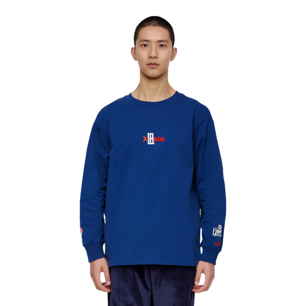 New Era SS22 Solid Color Logo Print American Sweatshirt Unisex sweatshirt Blue 13134292